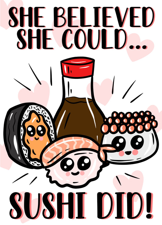 She Believed She Could Card