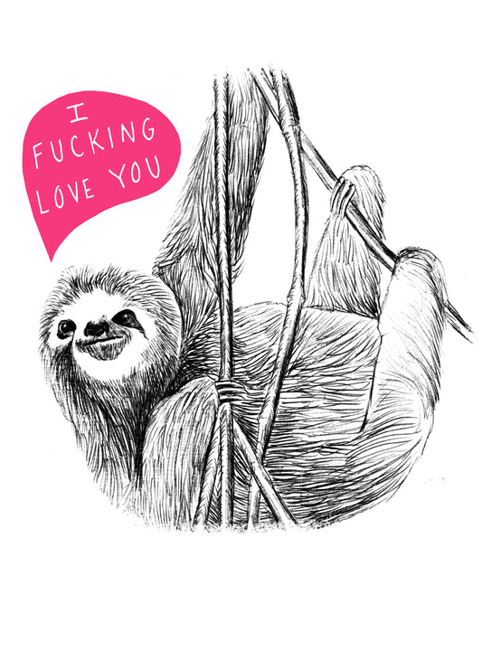 Sloth Love Card