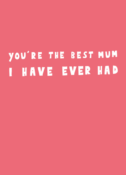The Best Mum Card