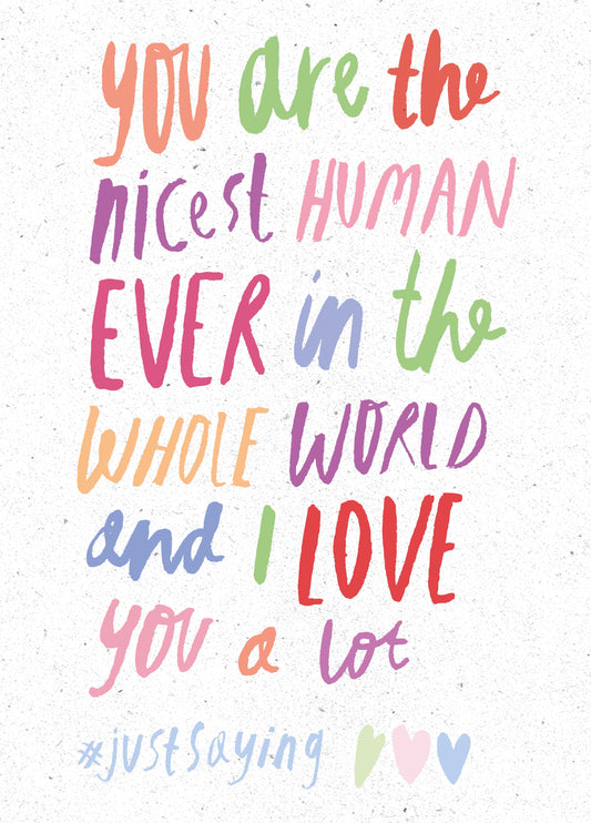 Nicest Human Ever Card