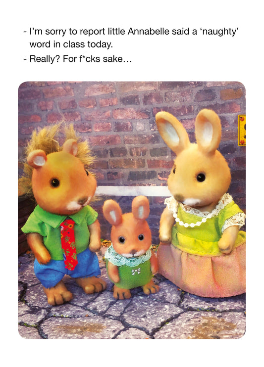 Naughty Word In Class Today Card