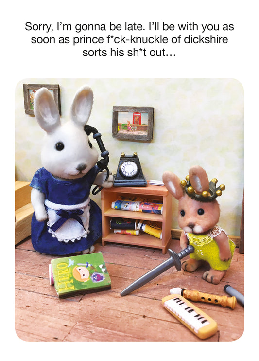 Prince Fuck Knuckle Of Dickshire Card