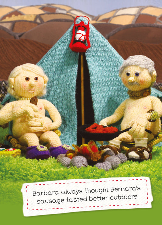 Bernard's Sausage Tasted Better Outdoors Card