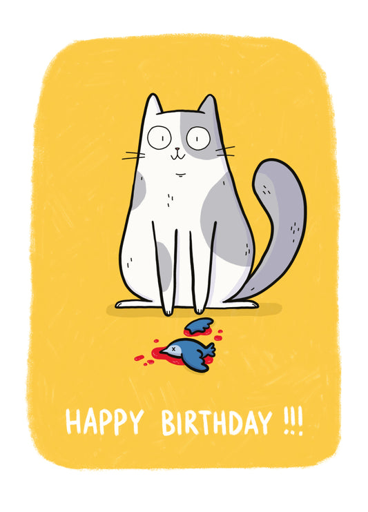 Happy Birthday From The Cat Card