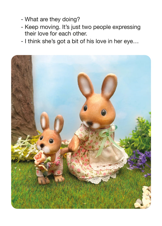 Two People Expressing Their Love For Each Other Card