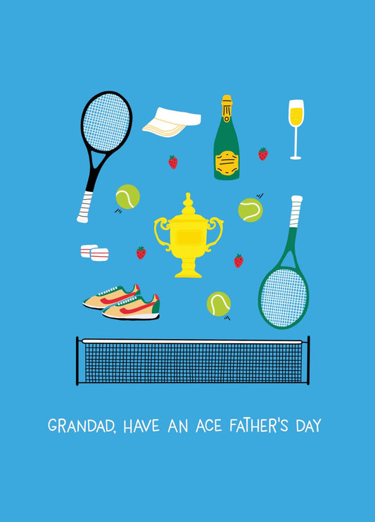 Grandad Ace Tennis Father's Day Card