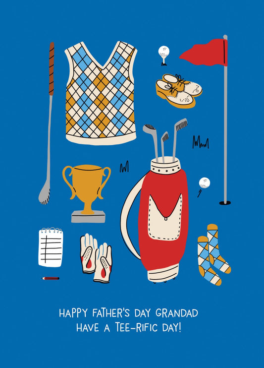 Grandad Tee-rific Golf Father's Day Card
