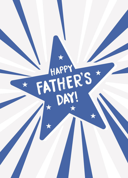 Happy Father's Day Star Type Card