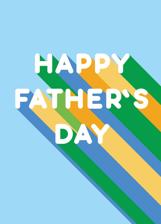 Happy Father's Day 3D Type Card