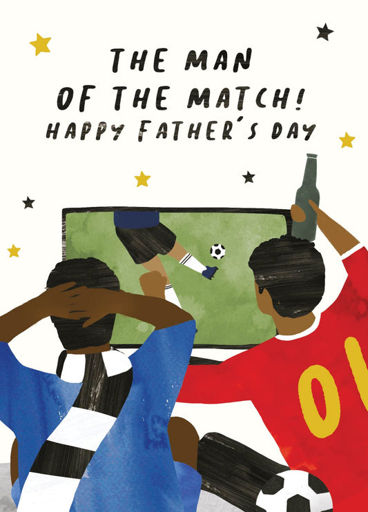 Man Of The Match Father's Day Card