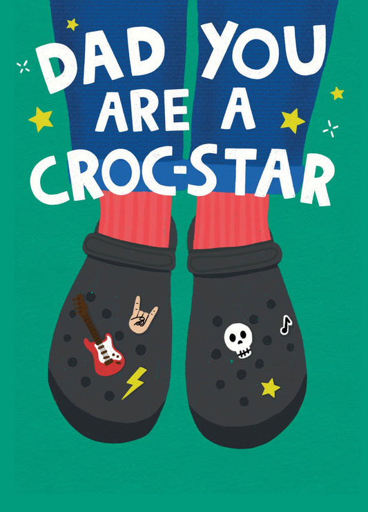 Croc-Star Father's Day Card
