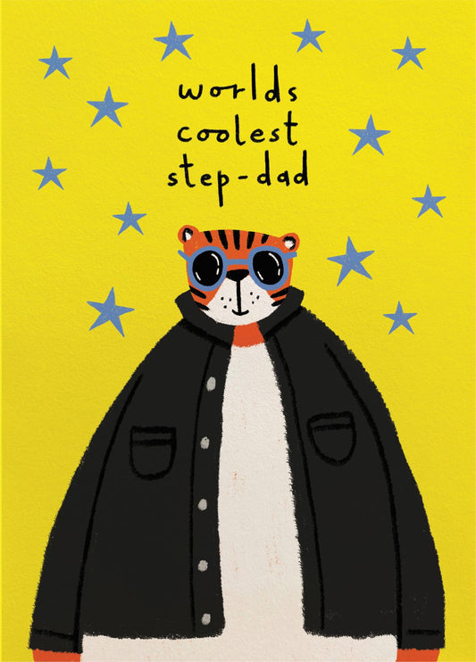 Coolest Step-Dad Father's Day Card