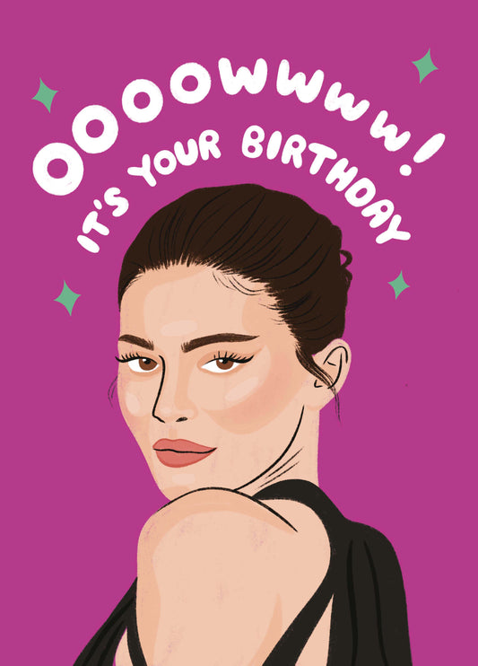 Kylie Jenner Oowww Birthday Card