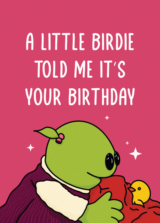 Nanalan Little Birdie Birthday Card