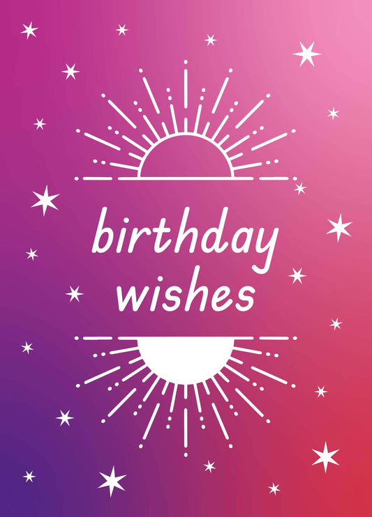 Celestial Birthday Card