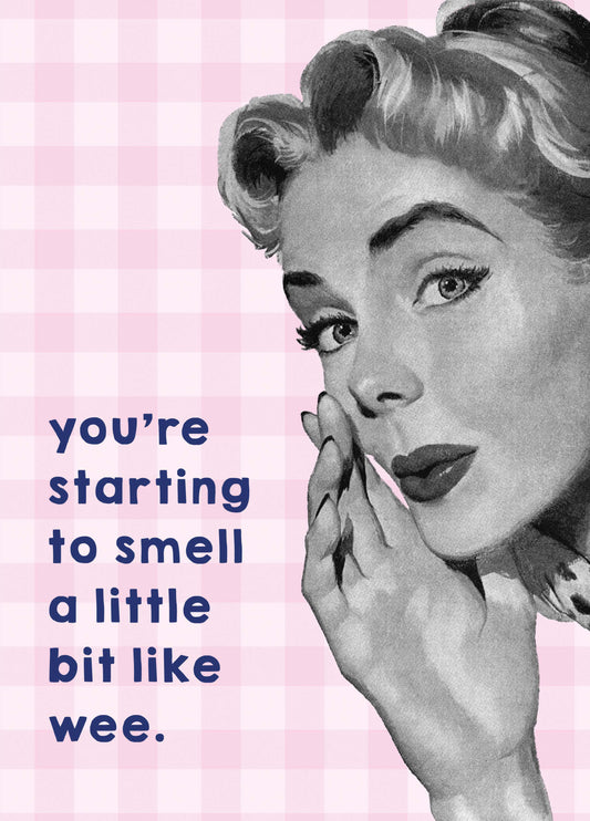 Smell Like Wee Retro Birthday Card