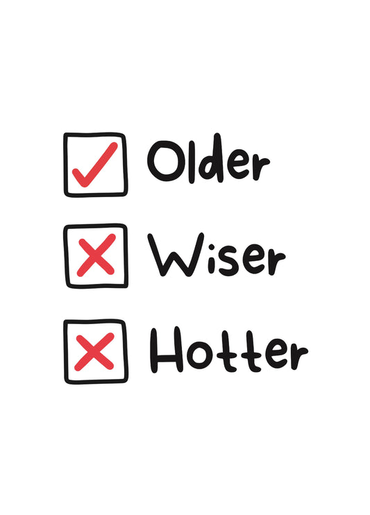 Older Tick Box Birthday Card