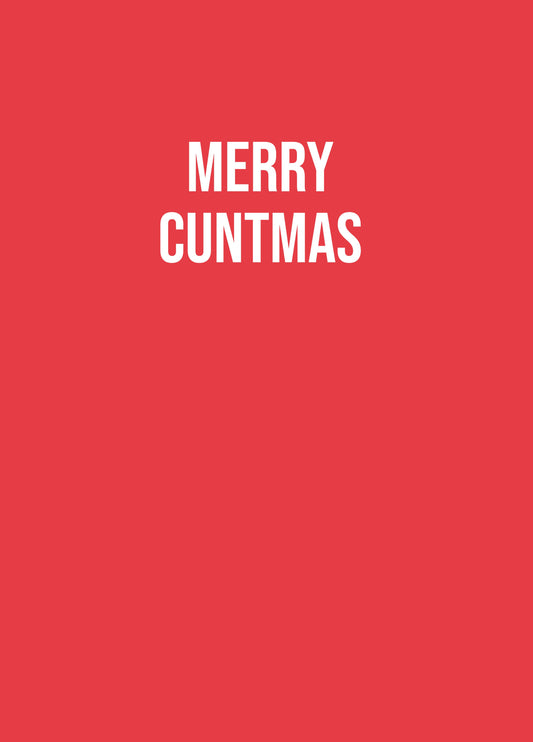 Merry Cuntmas Type Card