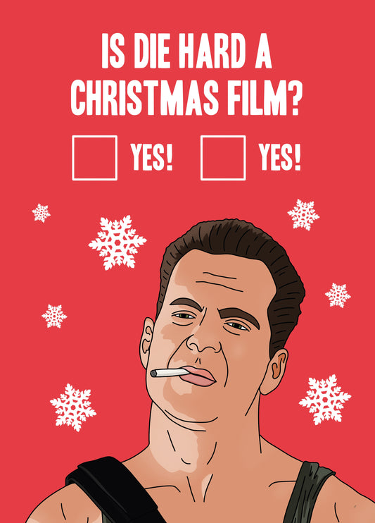 Die Hard Christmas Film Card