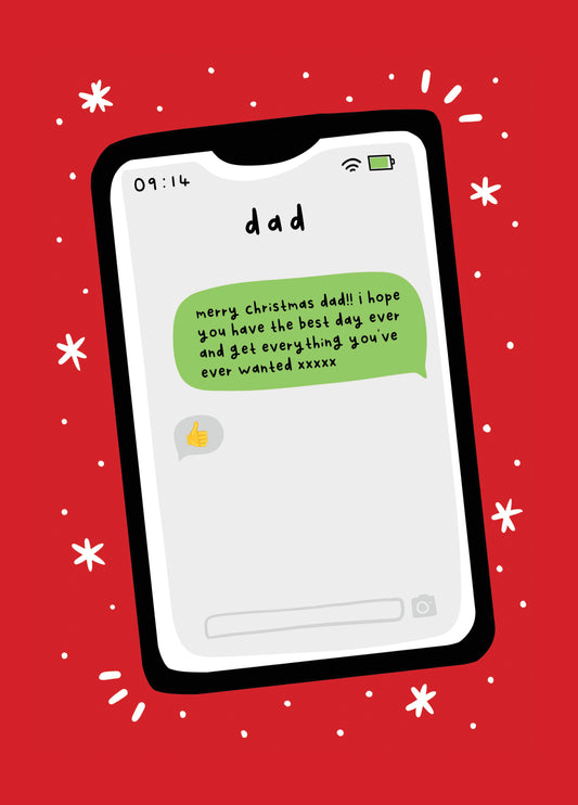 Thumbs Up Text Christmas Card