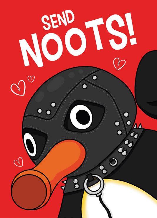 Pingu Send Noots Valentine's Card