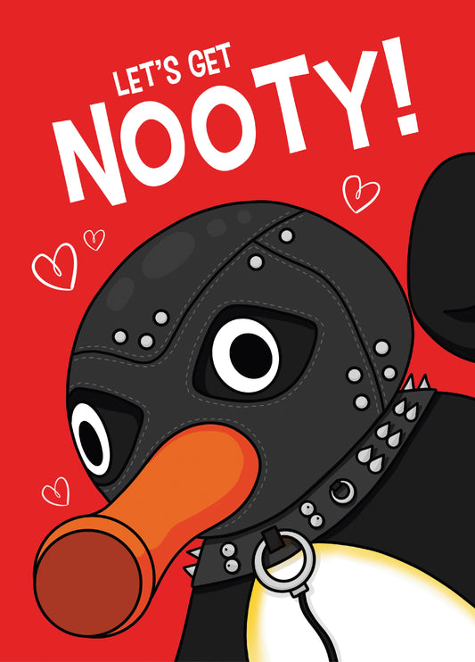 Pingu Get Nooty Valentine's Card