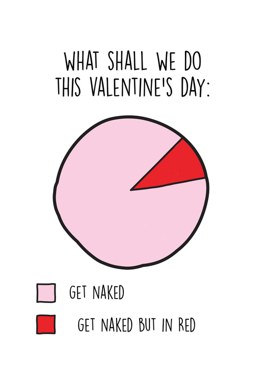 Get Naked Pie Chart Valentine's Card