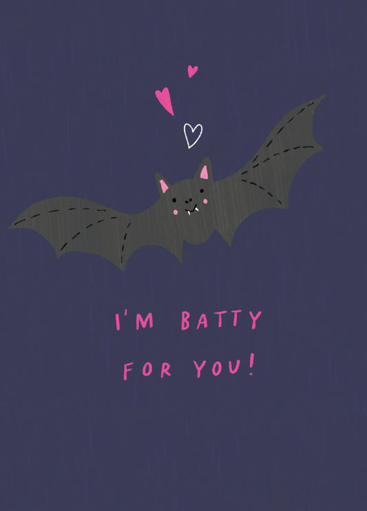 Batty For You Valentine's Card