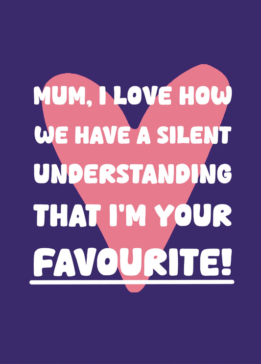 Silent Understanding Mother's Day Card