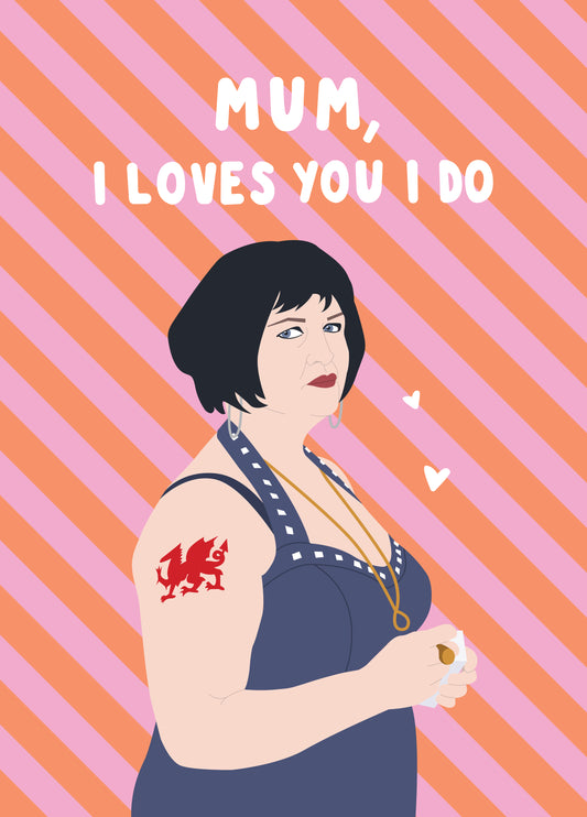 Nessa I Loves You Mother's Day Card