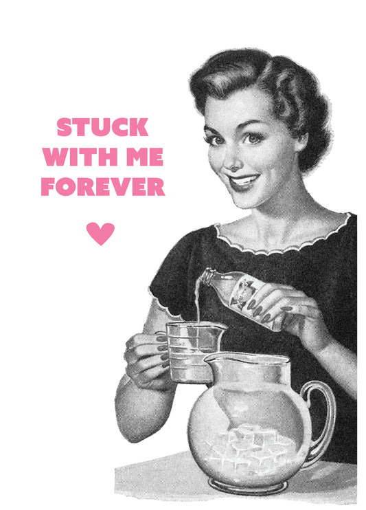 Stuck With Me Retro Mother's Day Card