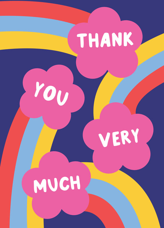 Flower Power Thank You Card