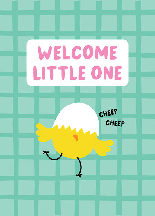 Welcome Little Chick New Baby Card