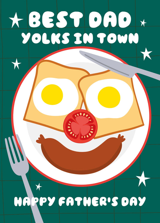 Best Dad Yolks Father's Day Card