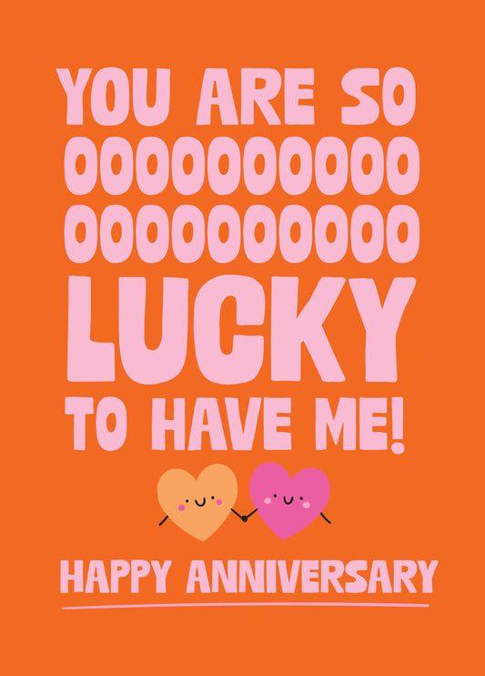 Soooo Lucky Anniversary Card