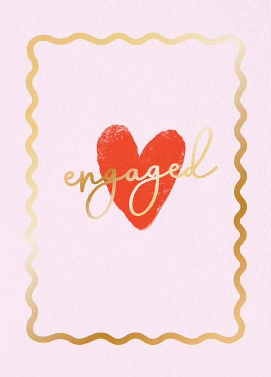 Engaged Heart Type Card
