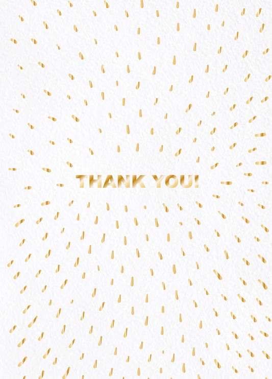 Confetti Type Thank You Card