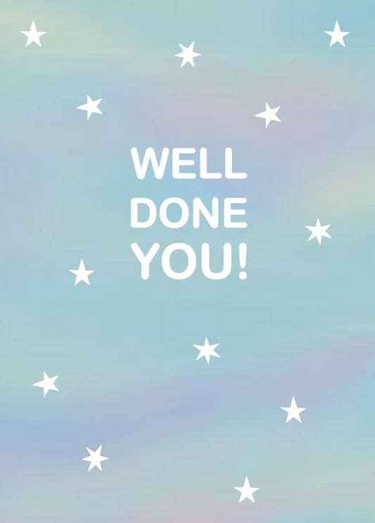 Starry Well Done You Card