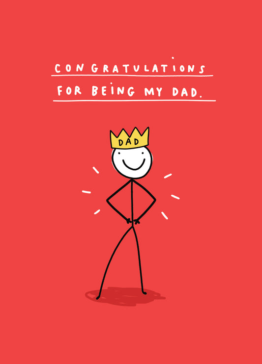 Congratulations Dad Father's Day Card