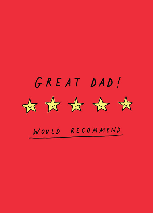 Five Star Dad Card