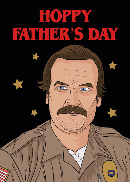 Stranger Things Hoppy Father's Day Card