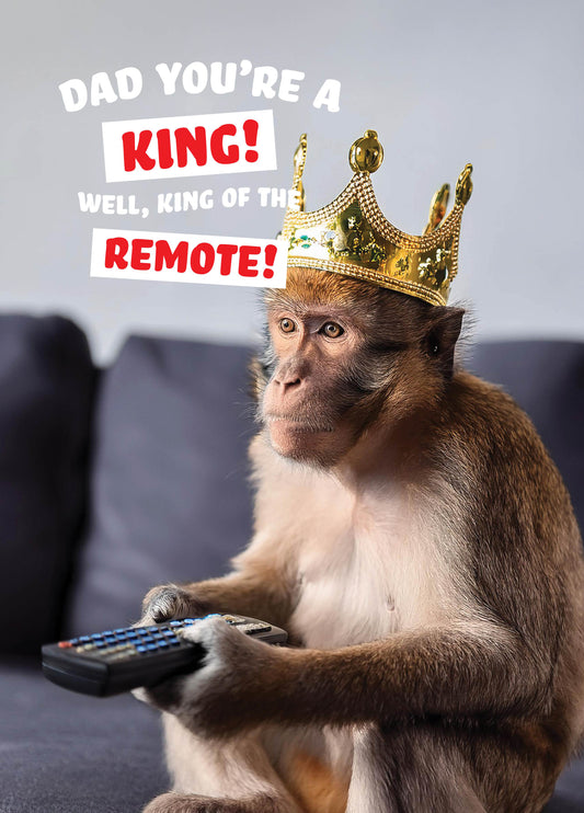 King Of The Remote Father's Day Card