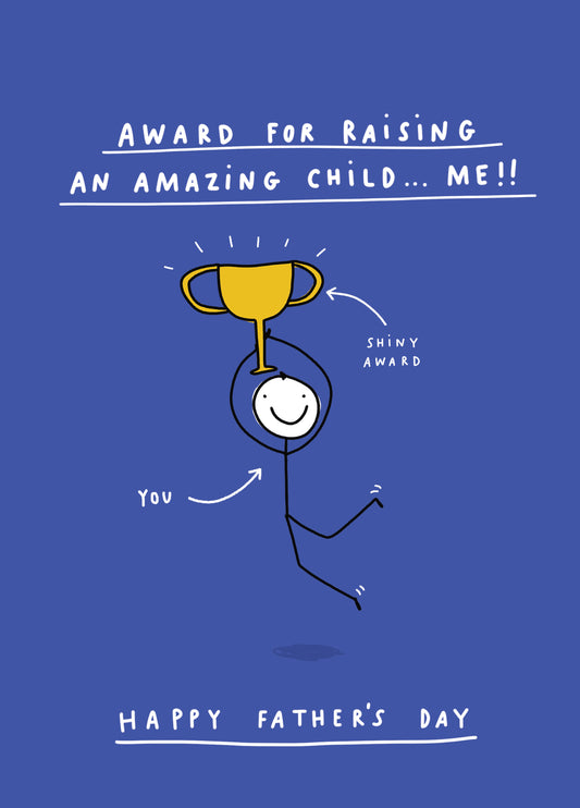 Award For Amazing Child Father's Day Card