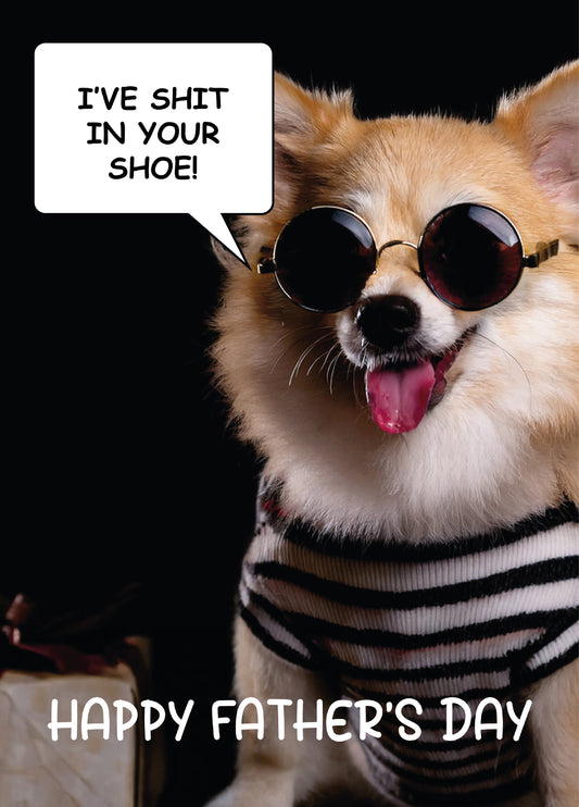 Shit In Shoe Father's Day Card