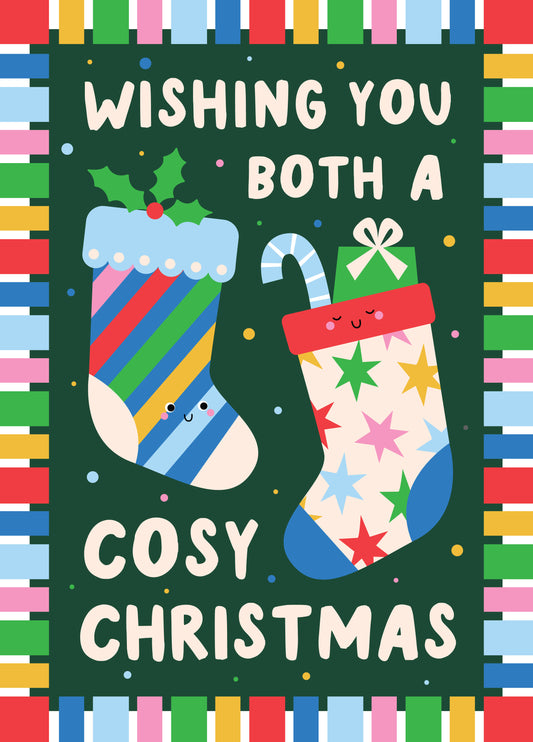 Cosy Christmas Stockings Card