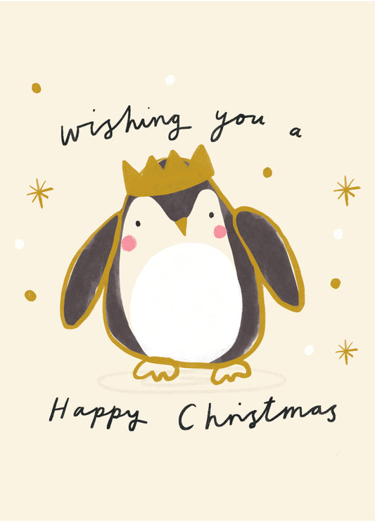 Party Penguin Christmas Card
