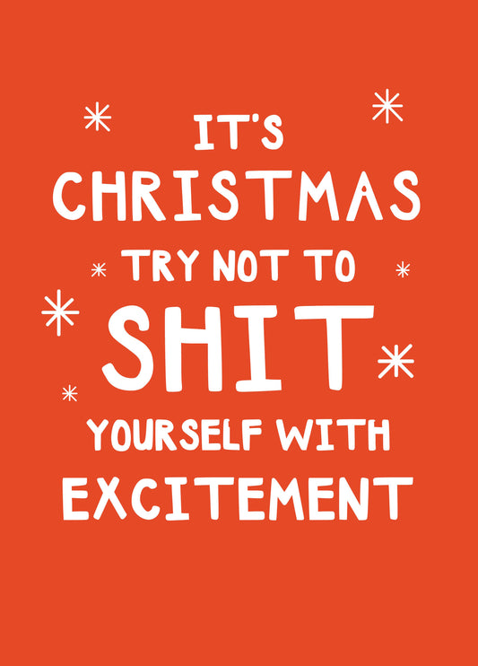 Shit Yourself Type Christmas Card