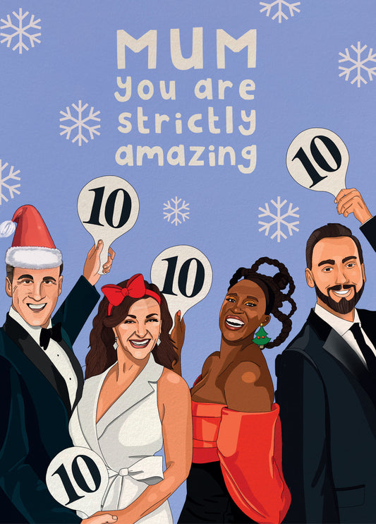 Mum Strictly Amazing Christmas Card