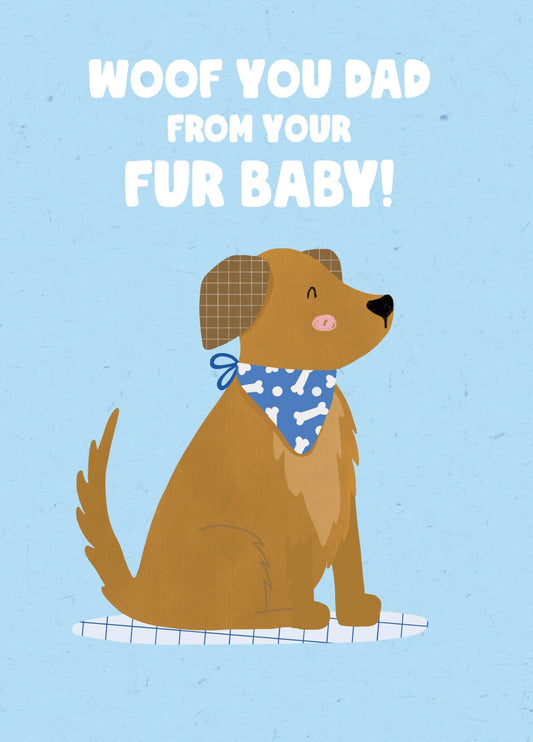 Dad Fur Baby Father's Day Card