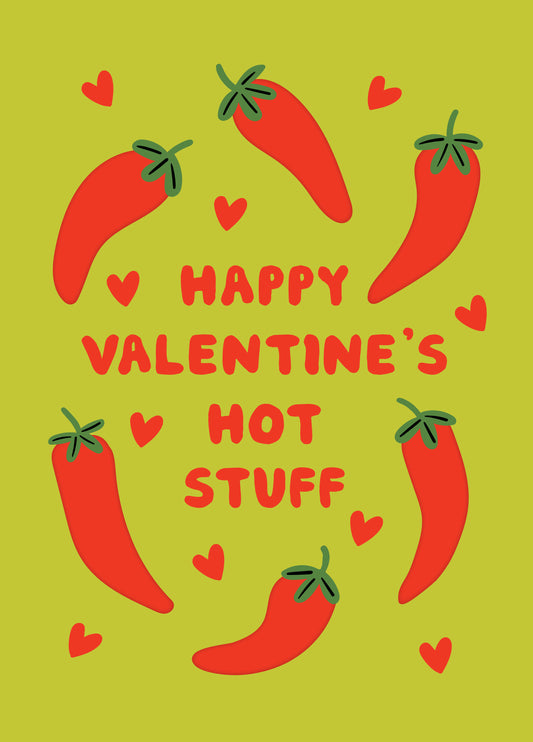 Hot Stuff Chillies Valentine's Card